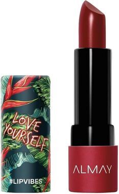 Almay Lip Vibes Cream Lipstick in Love Yourself 230 Rich Brick Red